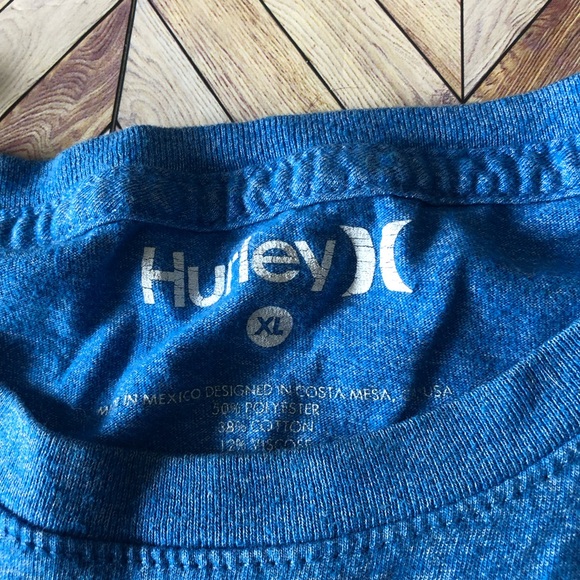 Hurley Short Sleeve Crew Neck Tee, Surfer Blue Men’s Size XL - Picture 3 of 5